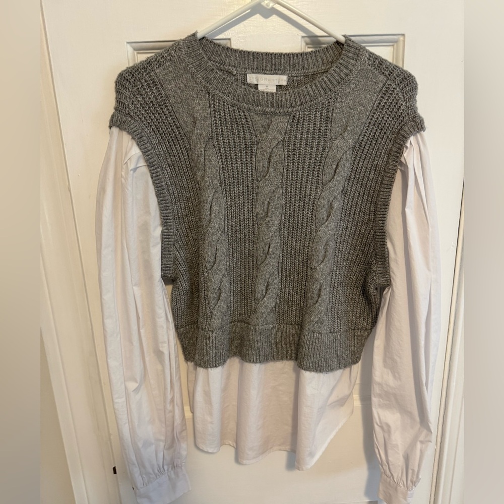 Design History mixed media top